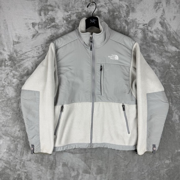 The North Face Jackets & Blazers - North Face Jacket Grey Denali Fleece Full Zip Womens Small Tech Pocket Hiking